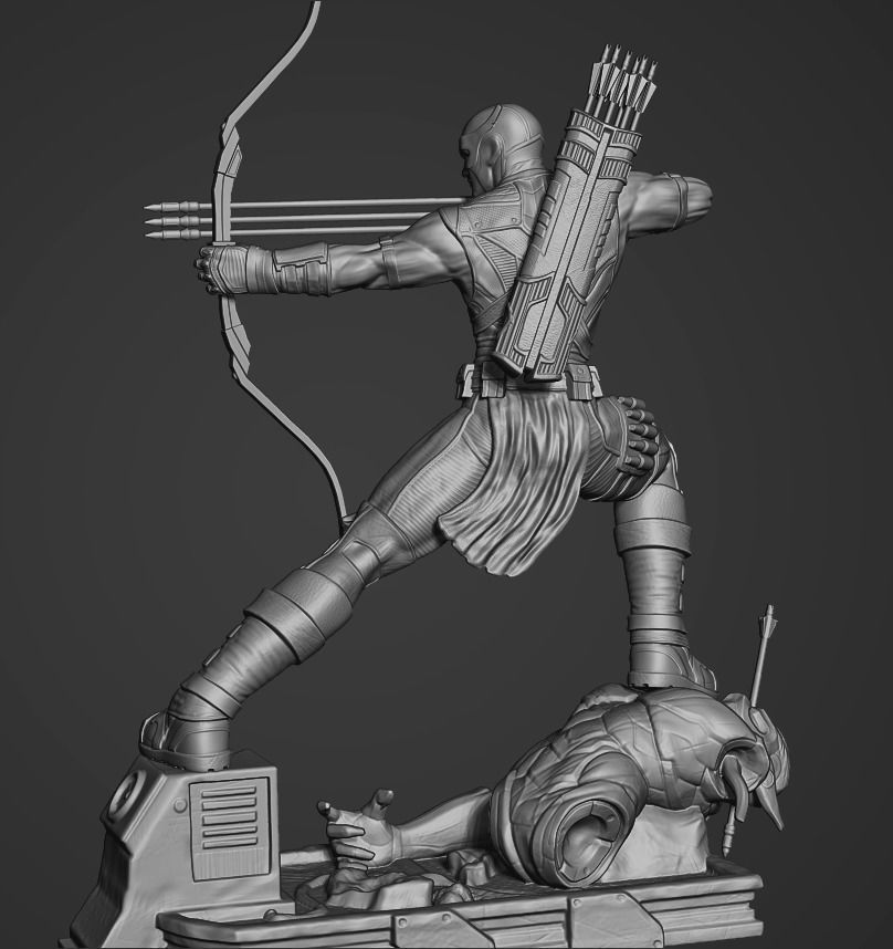 HAWKEYE AVENGERS 3D print model_7