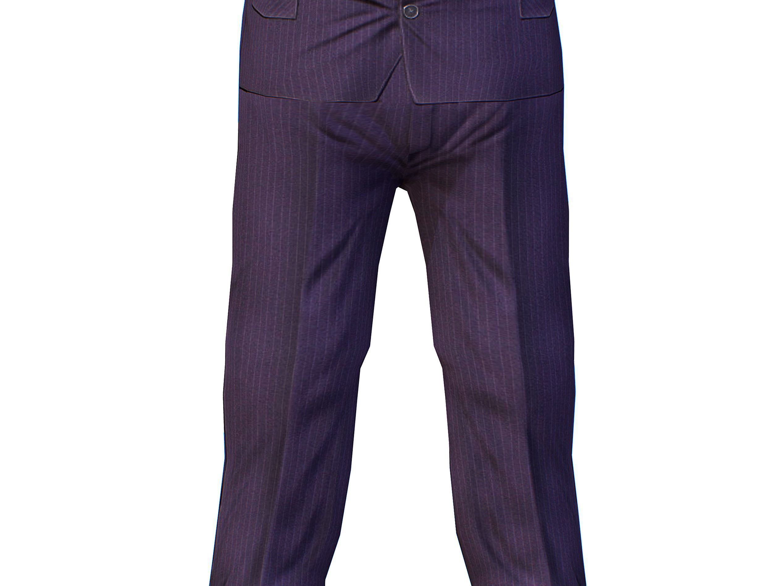 LowPoly Man Body Boss Jacket Suit Low-poly 3D model_20