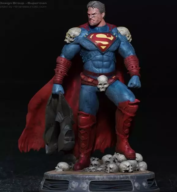 EVIL SUPERMAN  3D print model_0