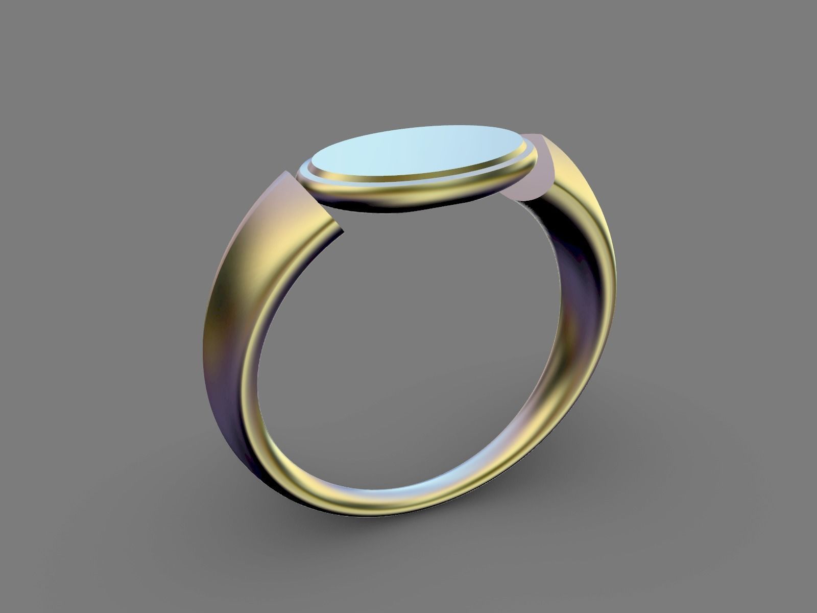 Ancient Roman Style Ring 3D Model Printable model 3D print model_3