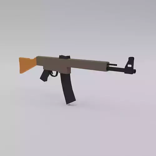 STG 44 German assault rifle Low-poly 3D model