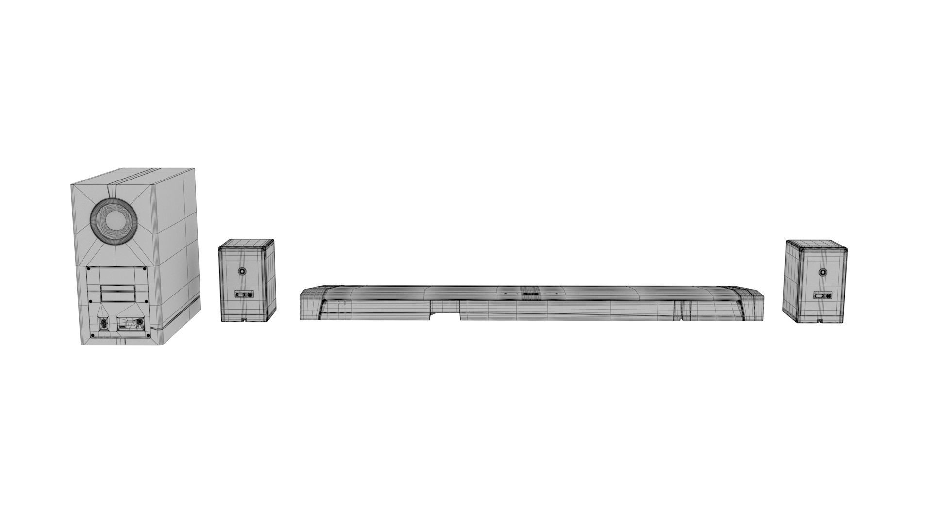 Samsung Soundbar Q950 3D model_10