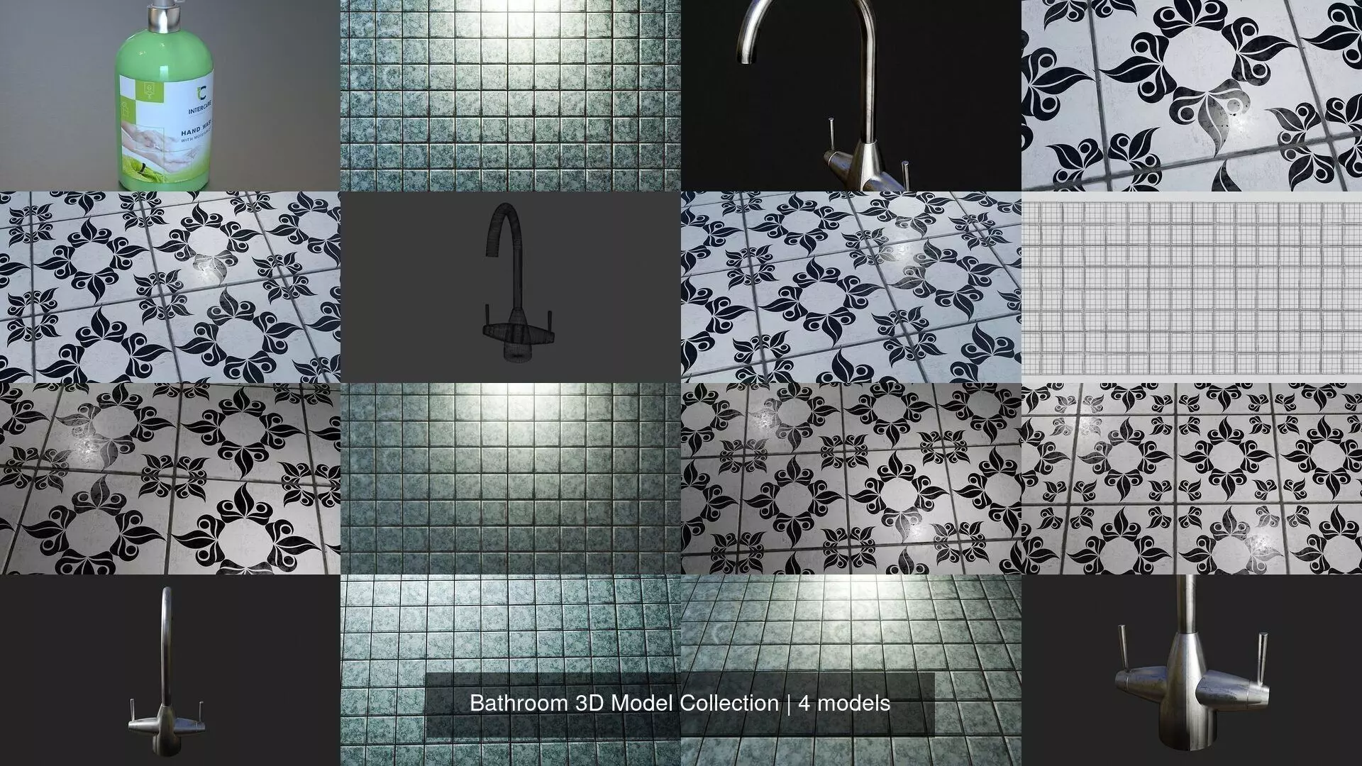 Bathroom 3D Model Collection 3D Model Pack