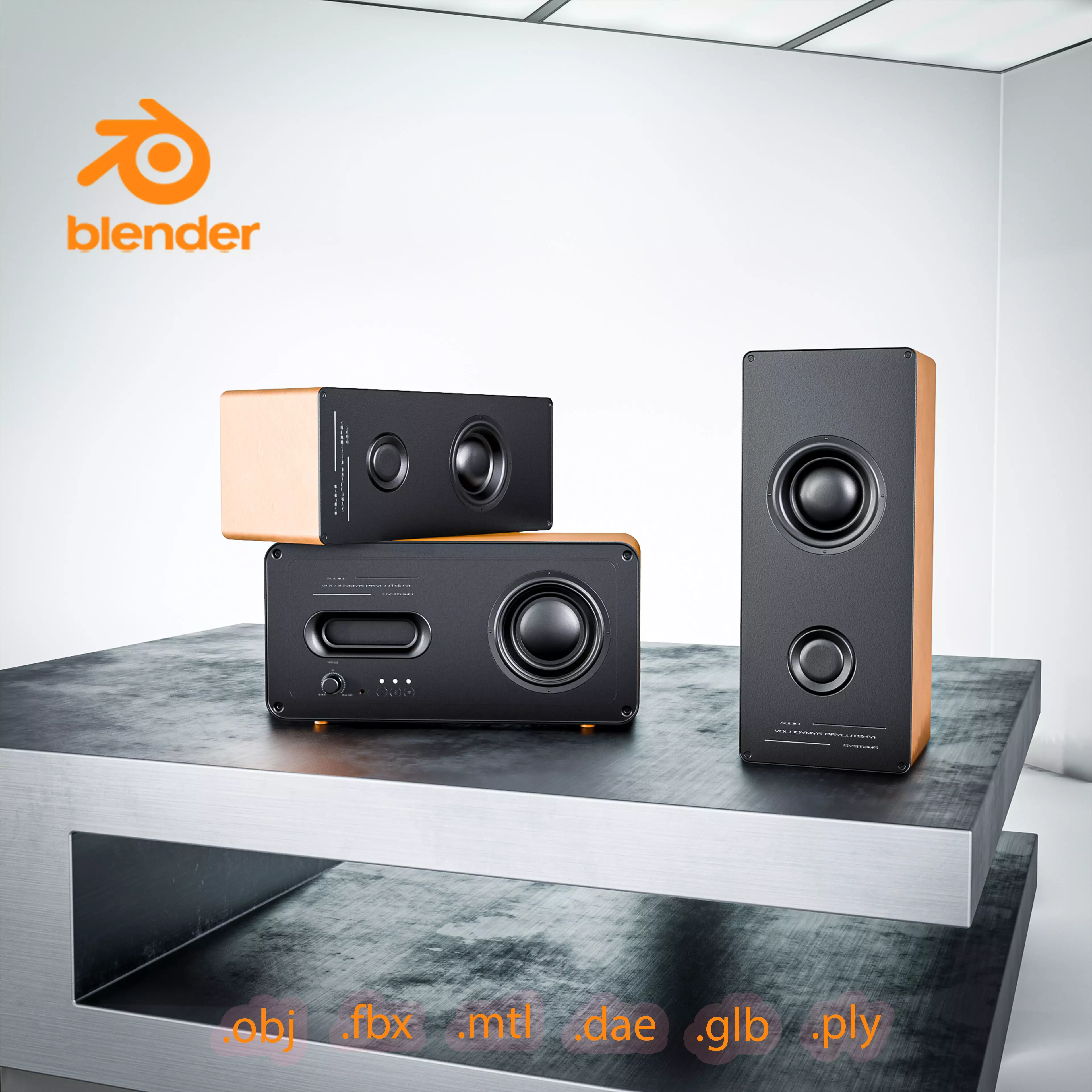 Audio System 3D model_0