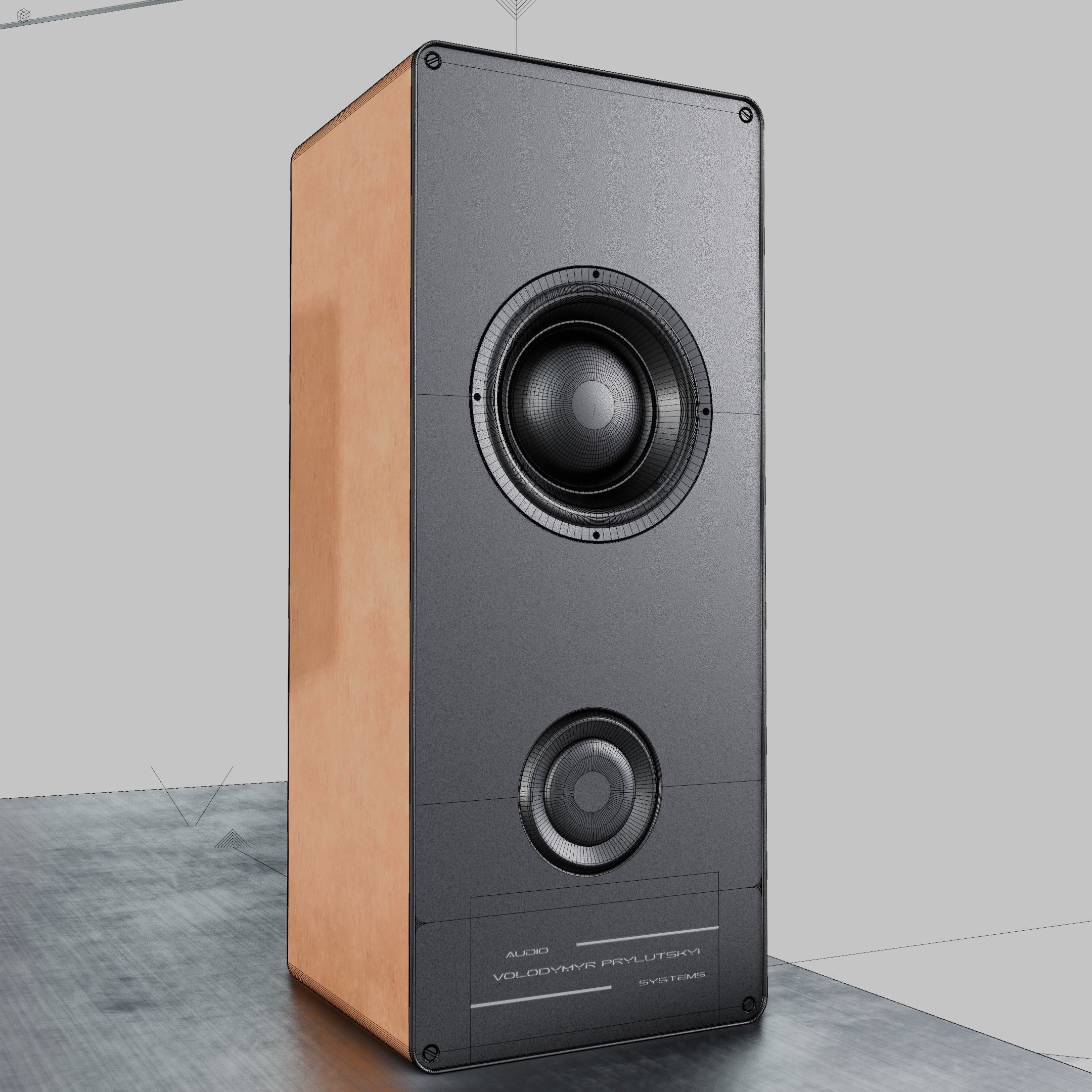 Audio System 3D model_7