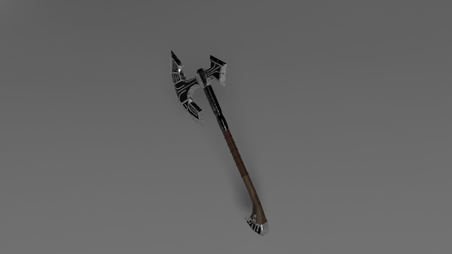 Fantasy Axe 3D model_1