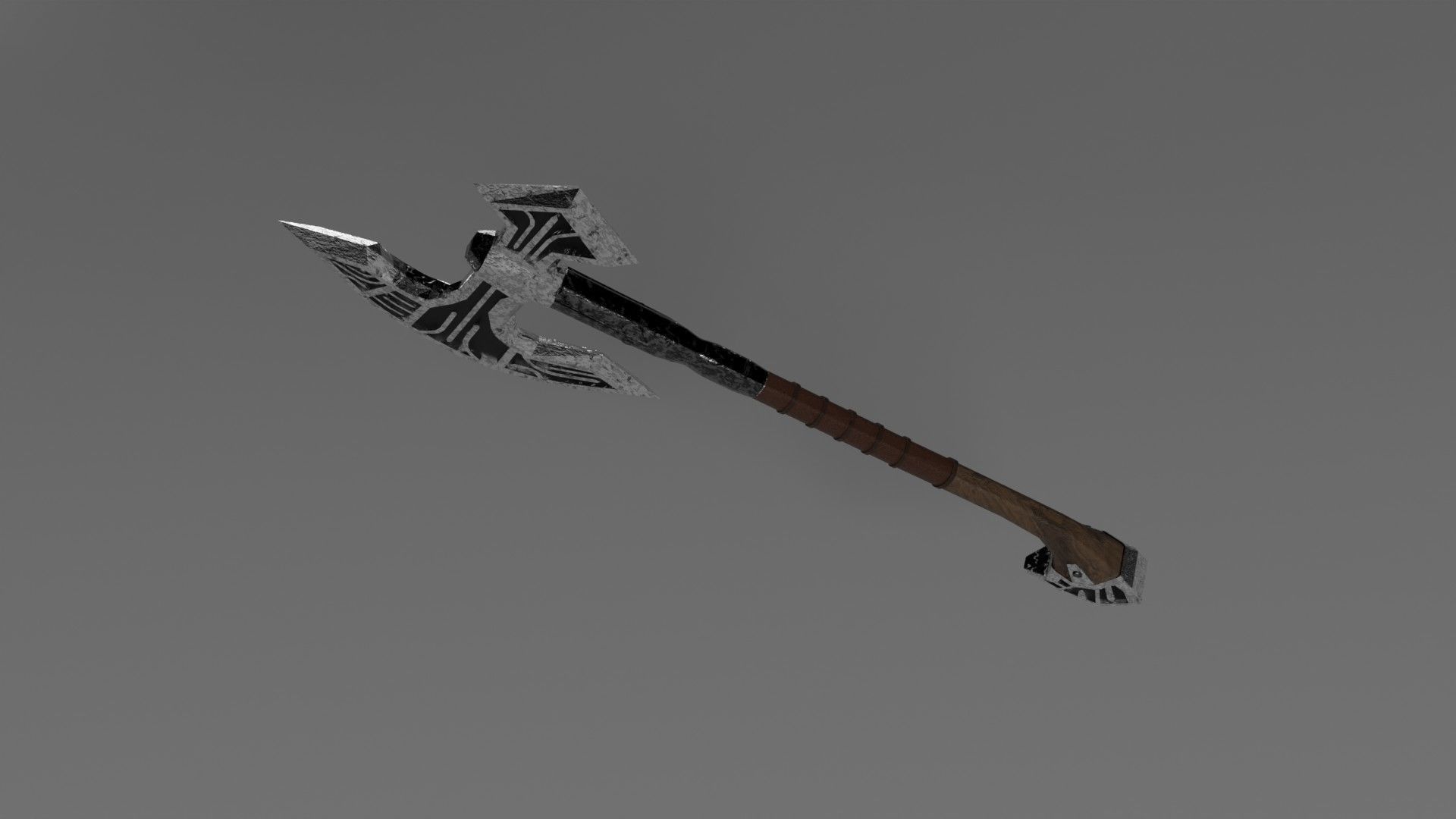 Fantasy Axe 3D model_3