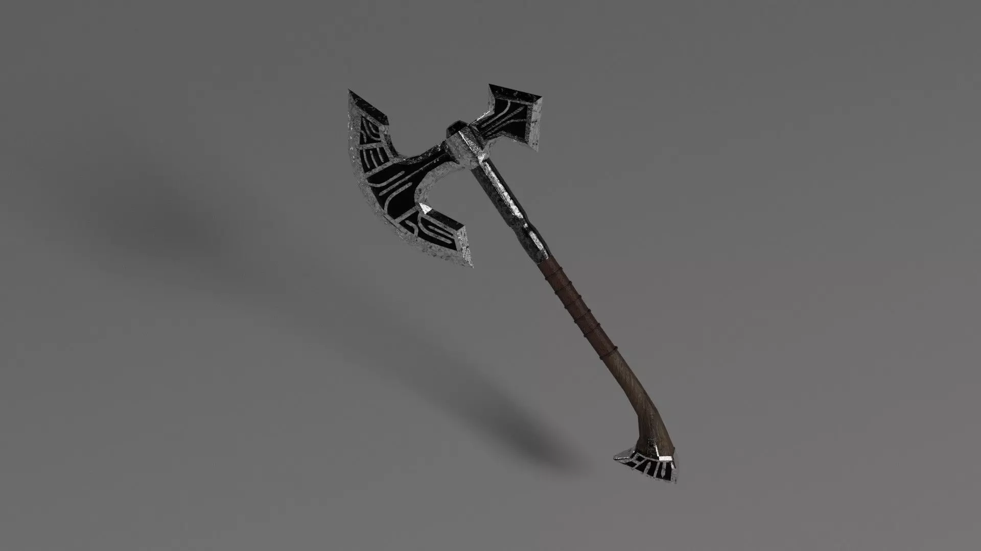 Fantasy Axe 3D model_0