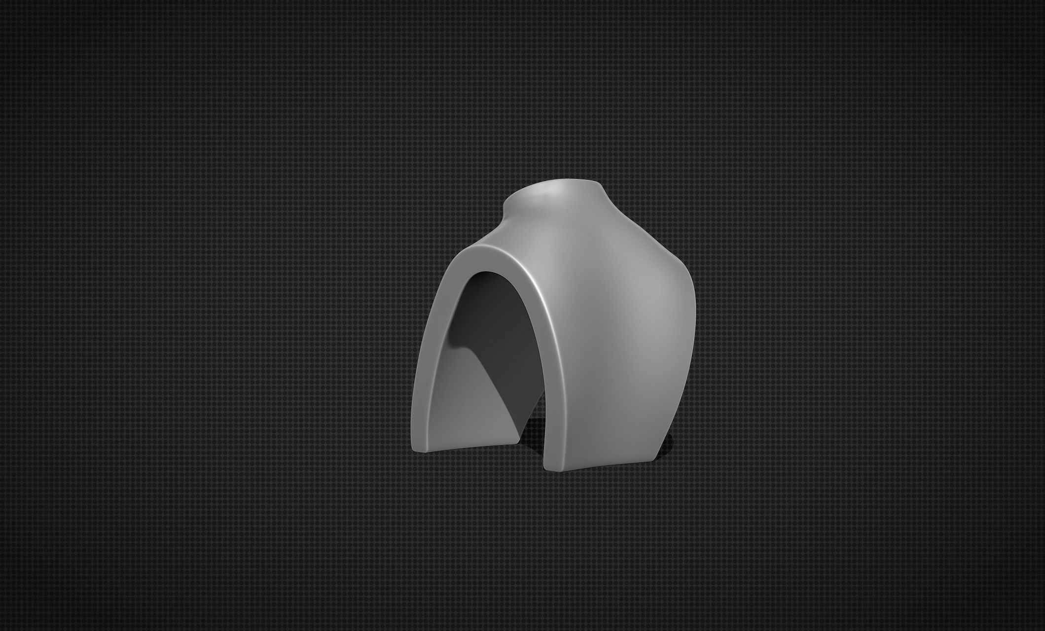 Necklace Display Bust 3D print model_4