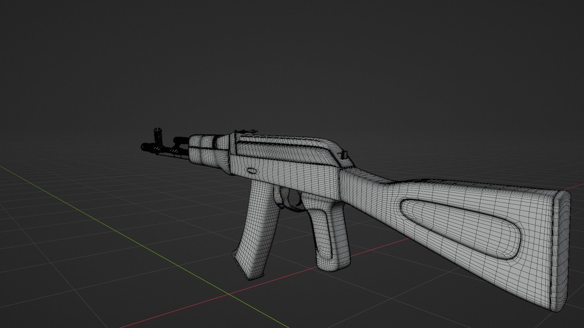 AK-74 ak - rifle Free low-poly 3D model_14