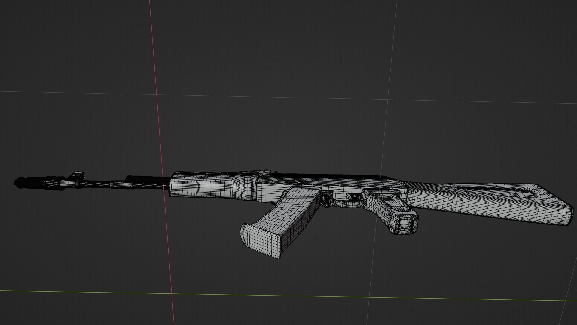 AK-74 ak - rifle Free low-poly 3D model_15