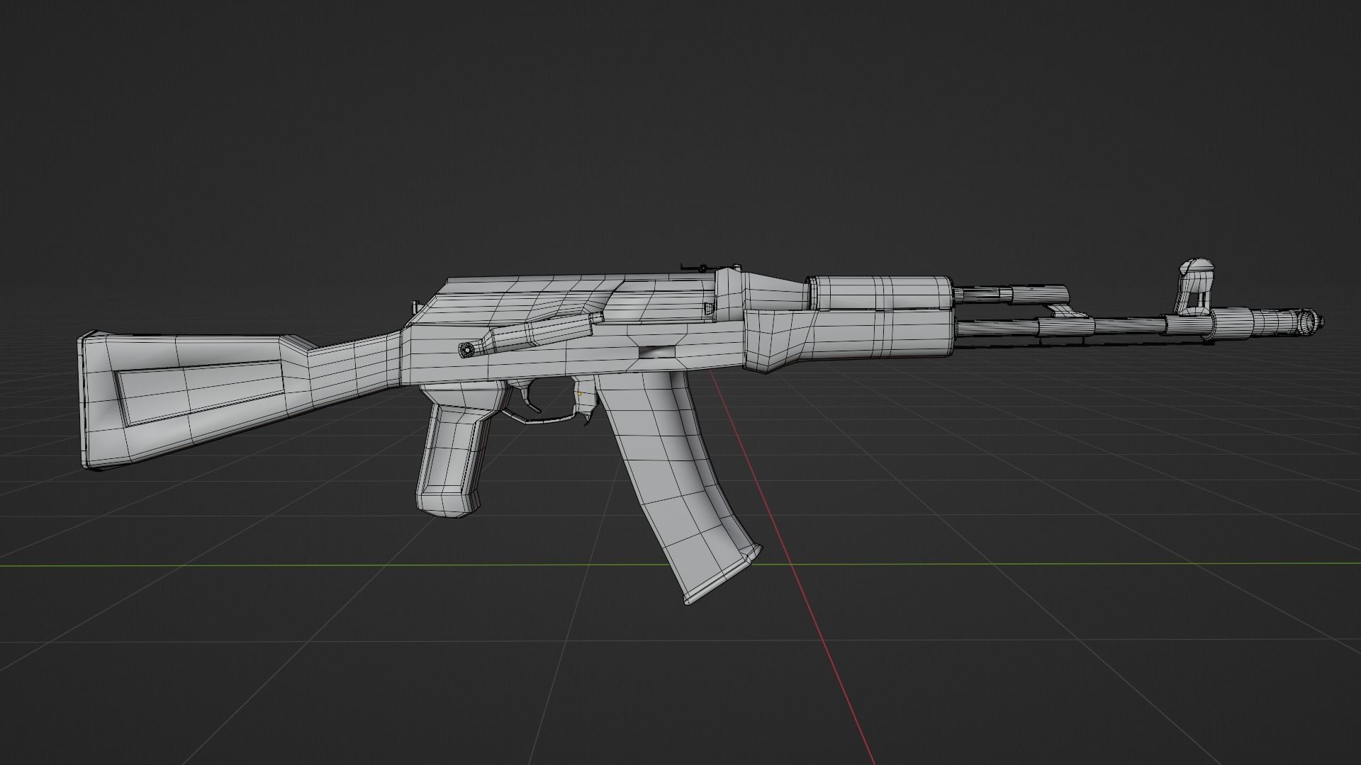 AK-74 ak - rifle Free low-poly 3D model_6