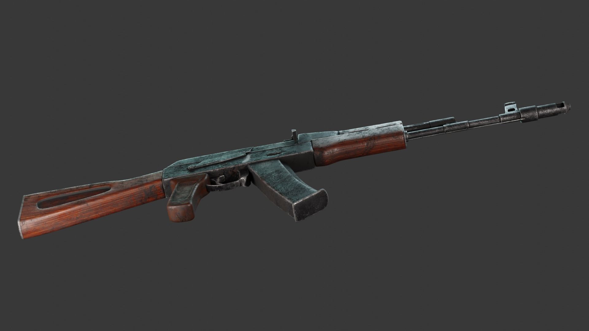 AK-74 ak - rifle Free low-poly 3D model_5