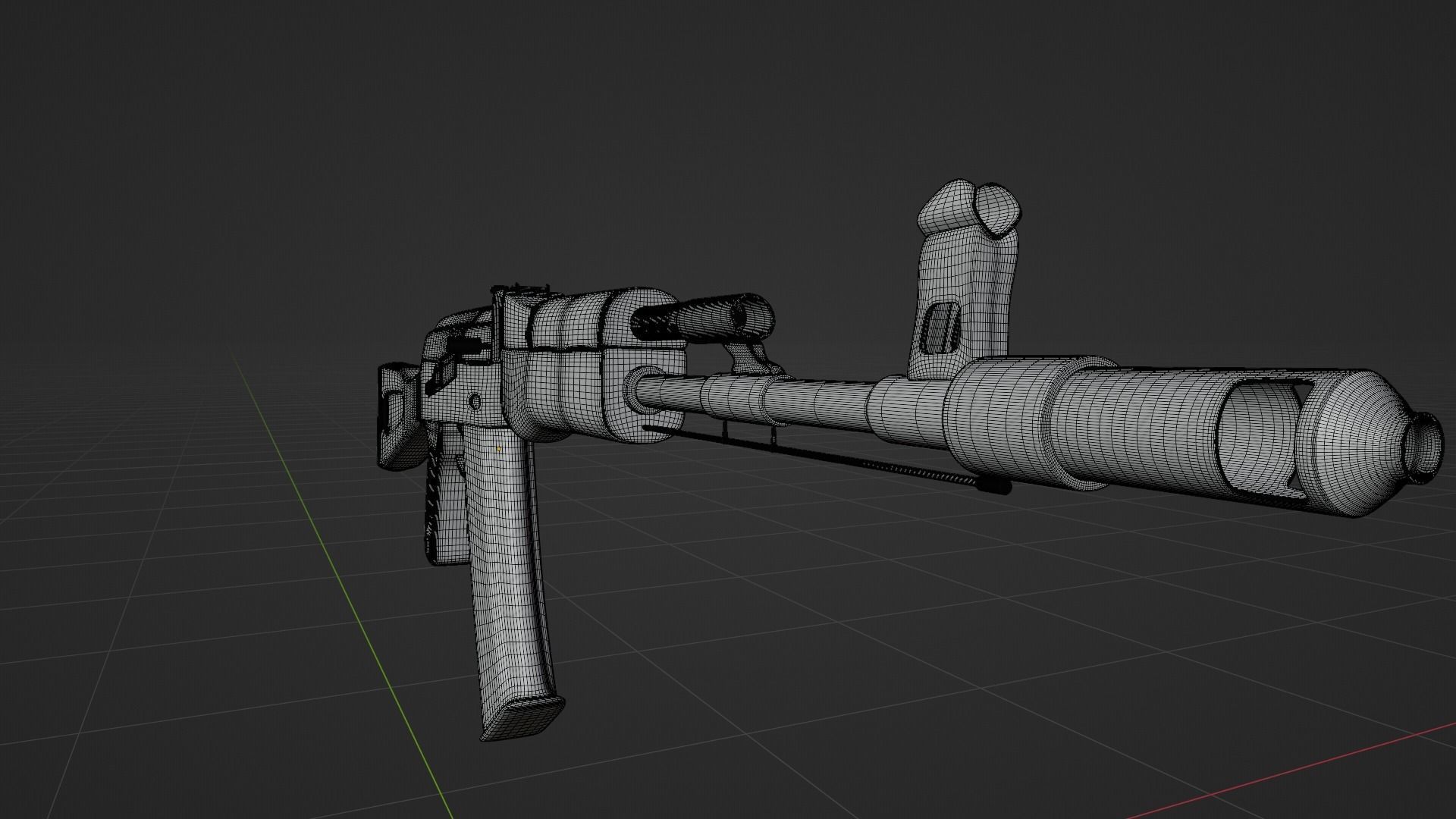 AK-74 ak - rifle Free low-poly 3D model_13