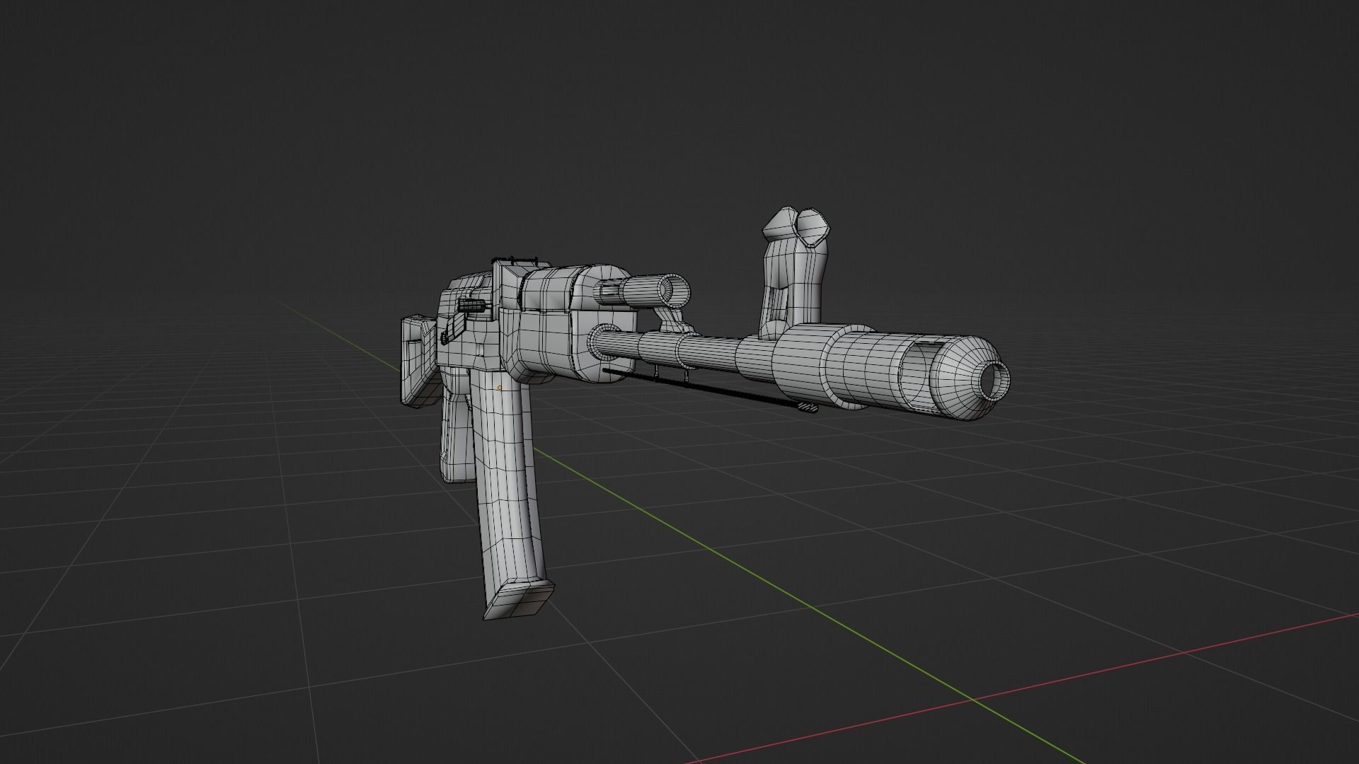 AK-74 ak - rifle Free low-poly 3D model_8