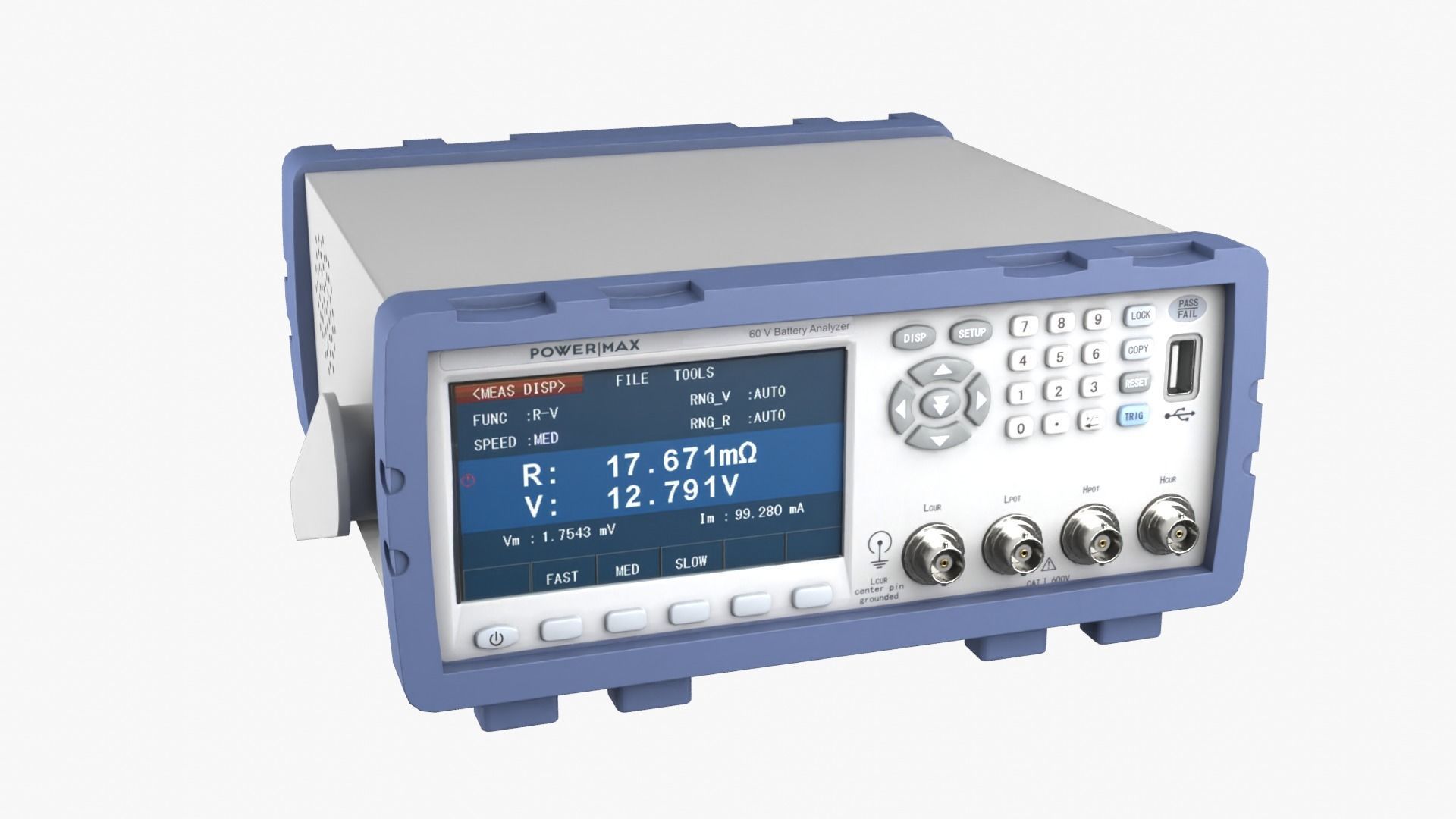 Battery Tester Low-poly 3D model_11