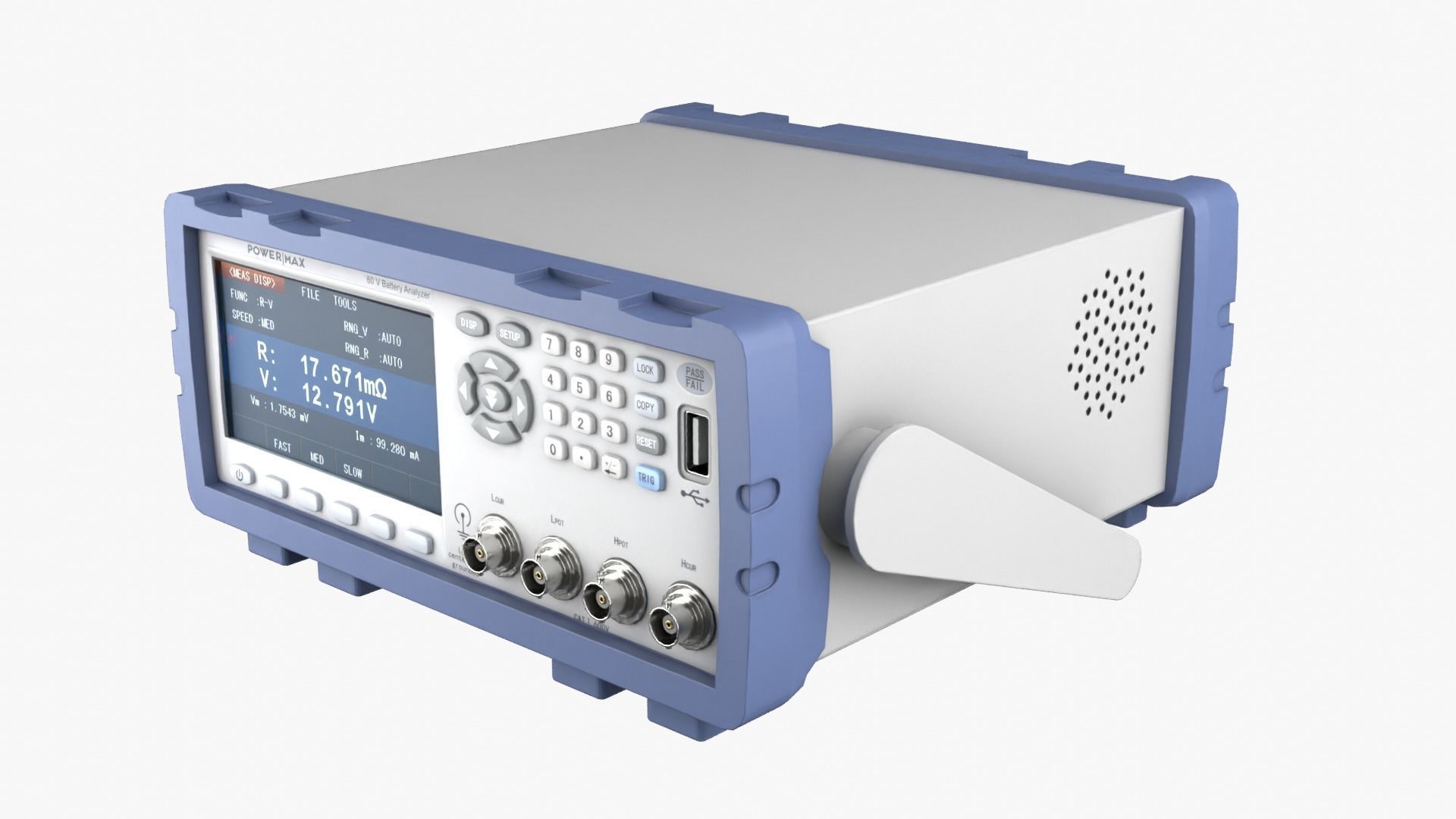 Battery Tester Low-poly 3D model_13