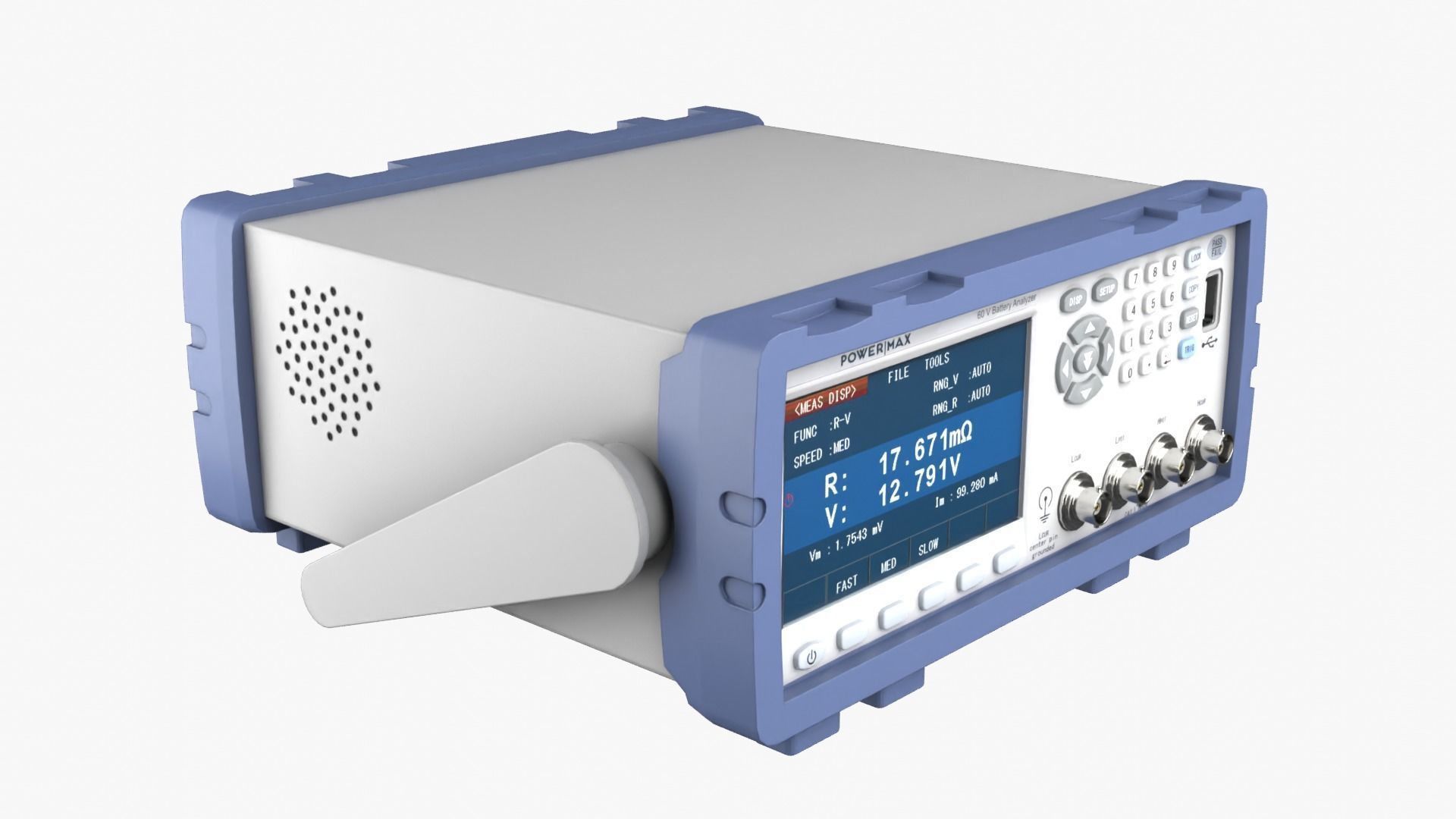 Battery Tester Low-poly 3D model_10