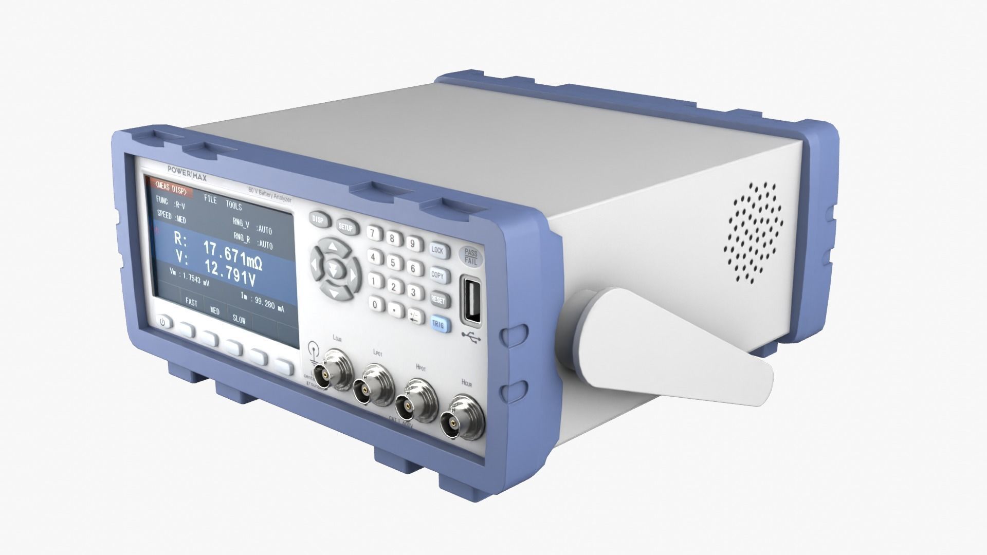 Battery Tester Low-poly 3D model_1