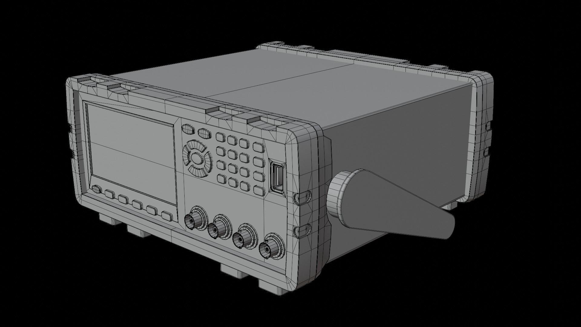Battery Tester Low-poly 3D model_14