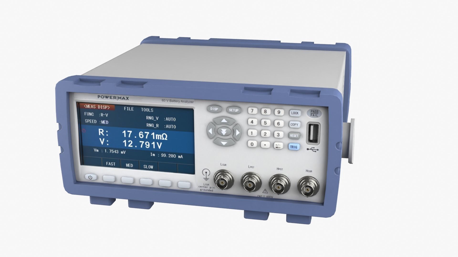 Battery Tester Low-poly 3D model_12