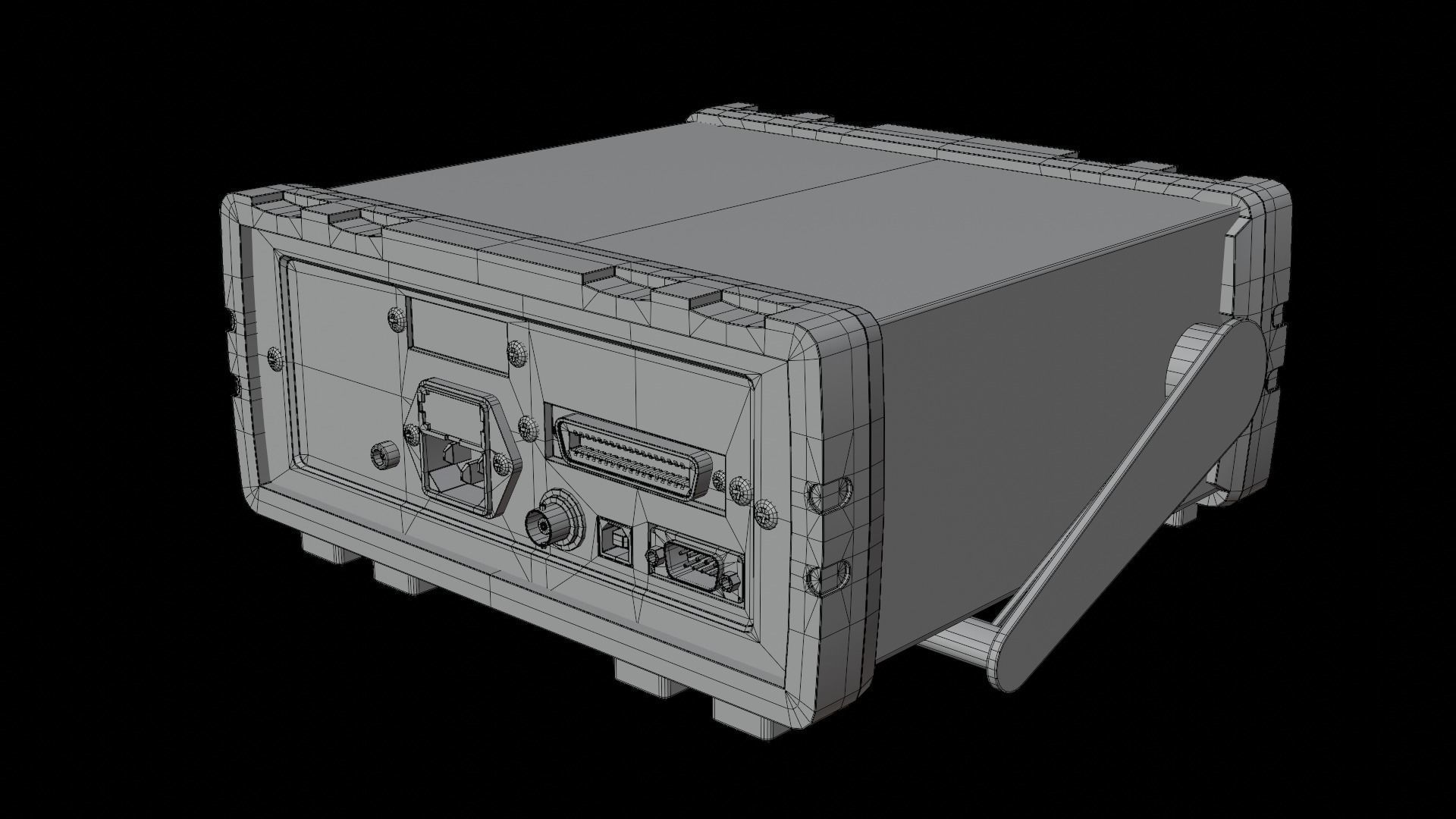 Battery Tester Low-poly 3D model_16