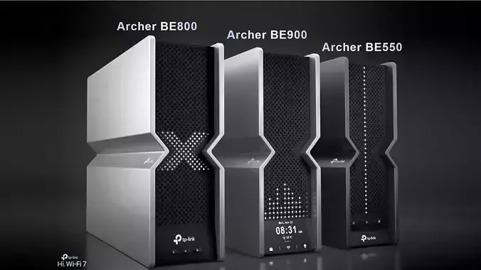 Wi-Fi 7 TP LINK Router Model - Collection - 3D model