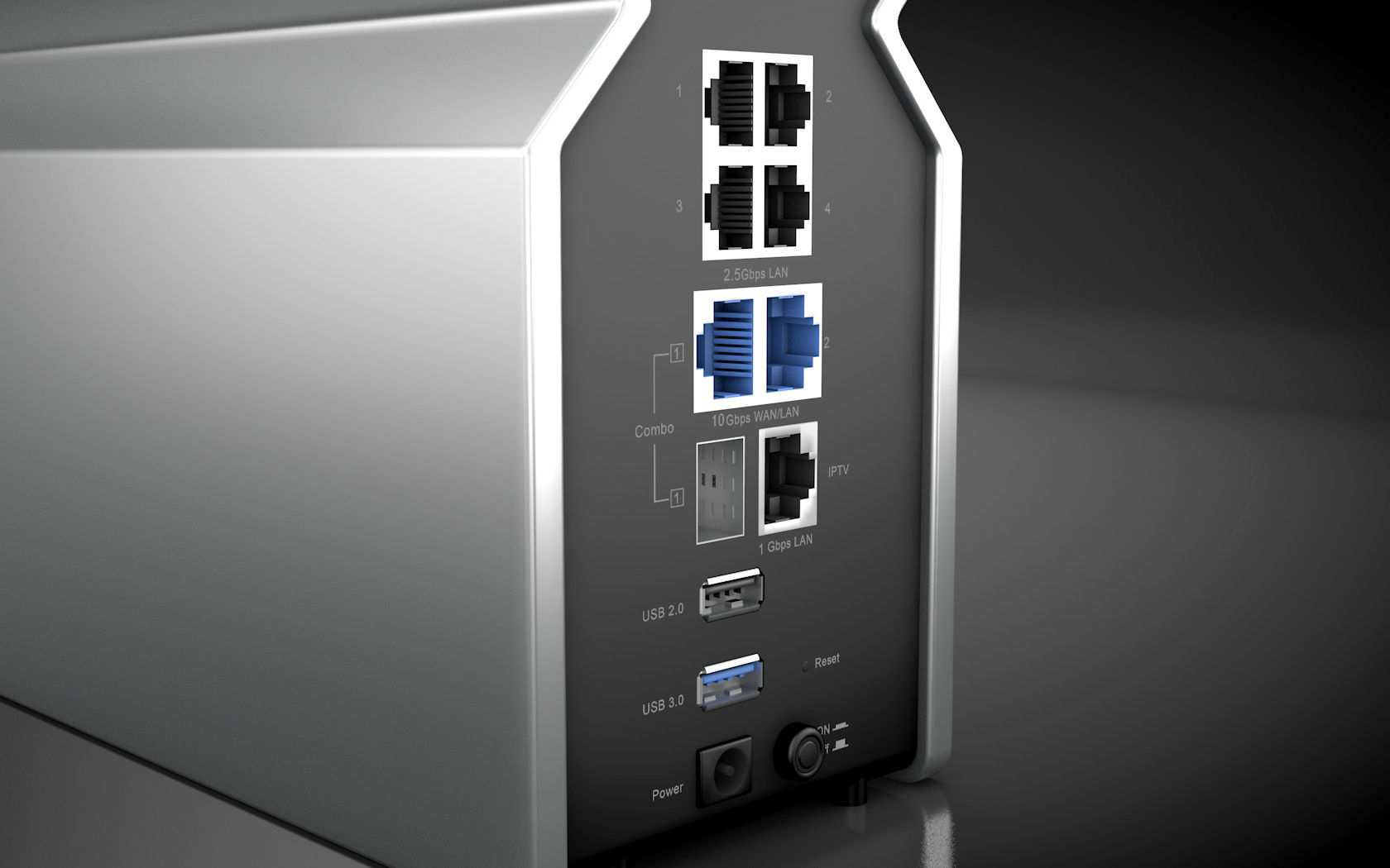 Wi-Fi 7 TP LINK Router Model - Collection - 3D model_7