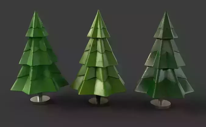 Christmas tree metal toy