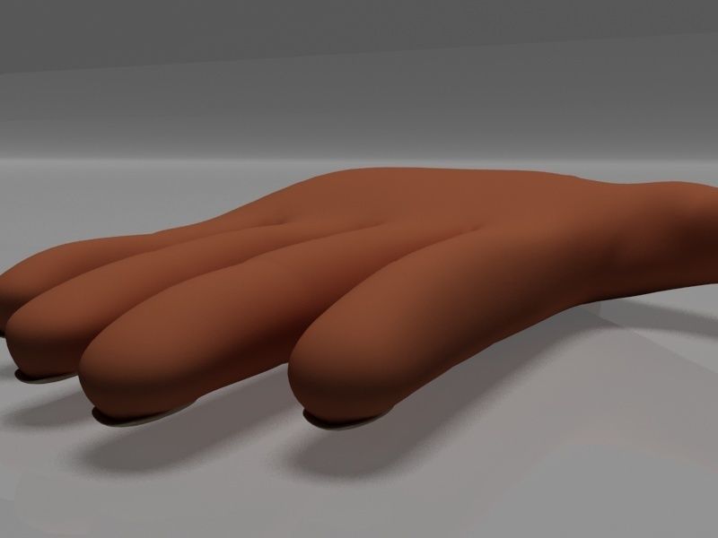 Hand model human Low-poly 3D model_5