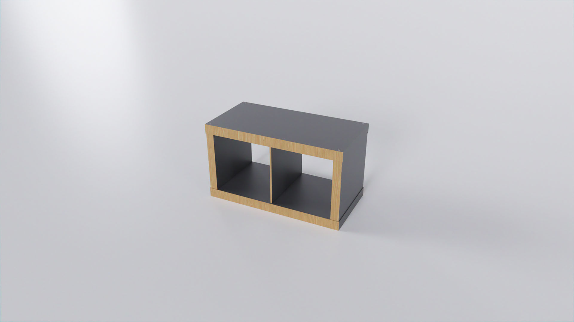 KALLAX 77x42 cm Low-poly 3D model_1