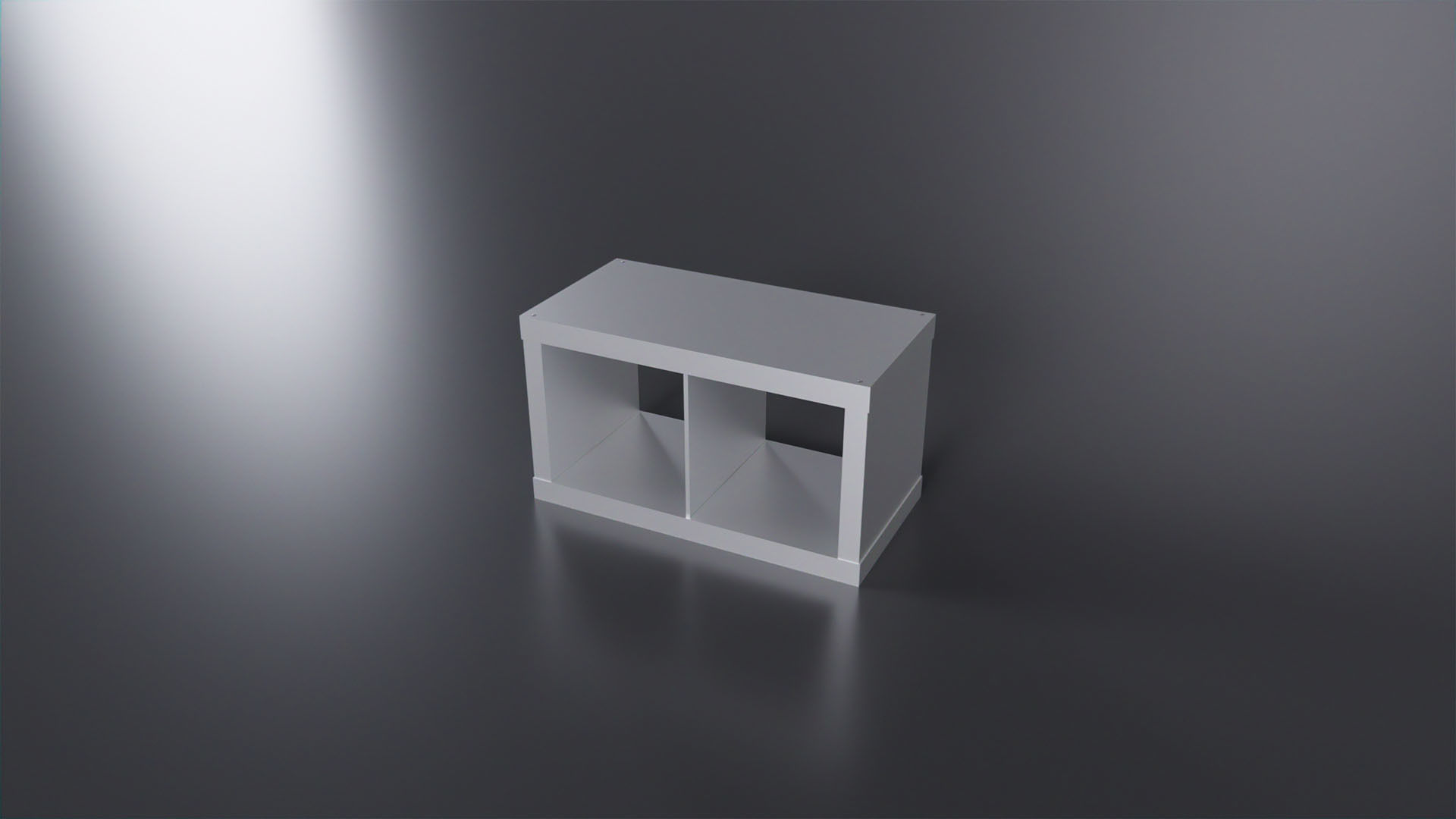 KALLAX 77x42 cm Low-poly 3D model_4