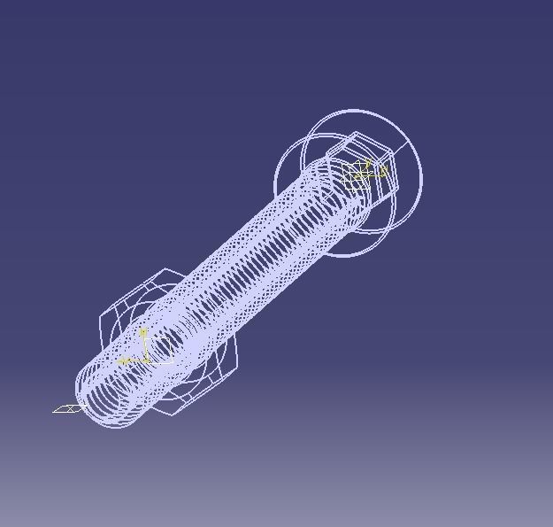 M5 x 40mm Full Thread Cap Head Bolt 3D print model_9