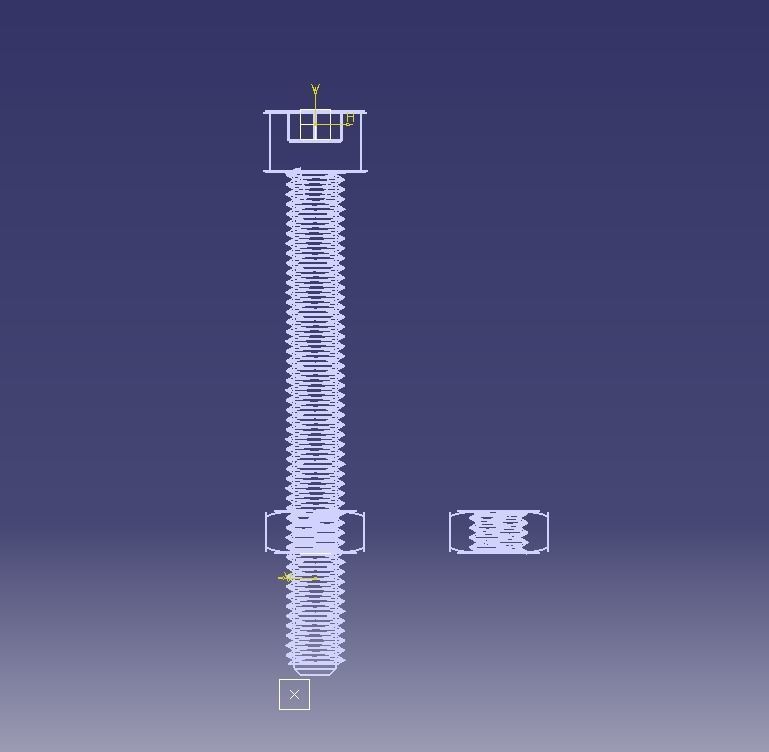 M5 x 40mm Full Thread Cap Head Bolt 3D print model_34