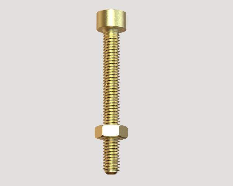 M5 x 40mm Full Thread Cap Head Bolt 3D print model_31