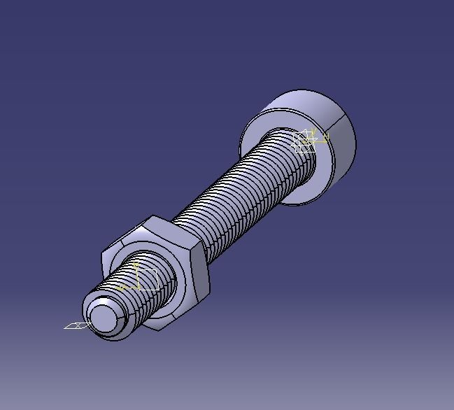 M5 x 40mm Full Thread Cap Head Bolt 3D print model_8