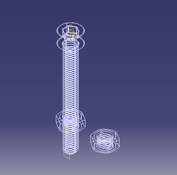 M5 x 40mm Full Thread Cap Head Bolt 3D print model_14