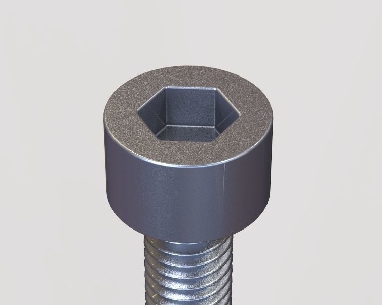 M5 x 40mm Full Thread Cap Head Bolt 3D print model_25