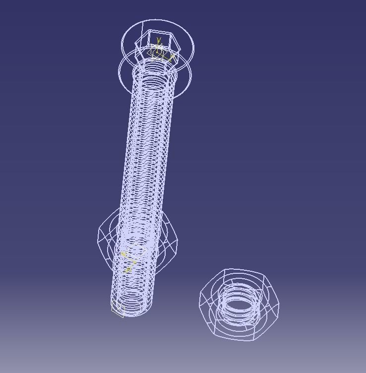 M5 x 40mm Full Thread Cap Head Bolt 3D print model_36