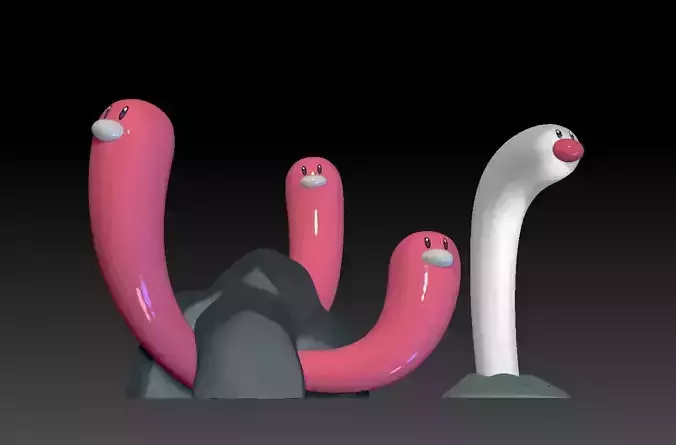 Pokemon Wiglett Wugtrio