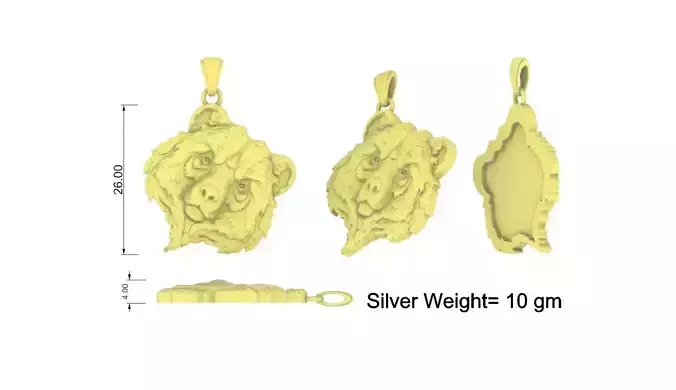 Bear Cute Charming Pendant Design