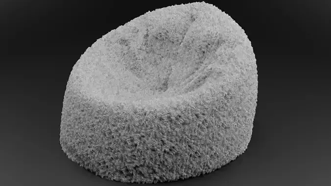 Ottoman bean bag chair Free 3D model