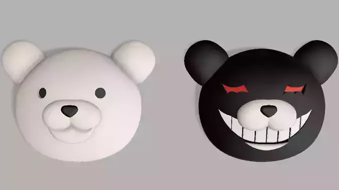 Junko Enoshima bear hair pins