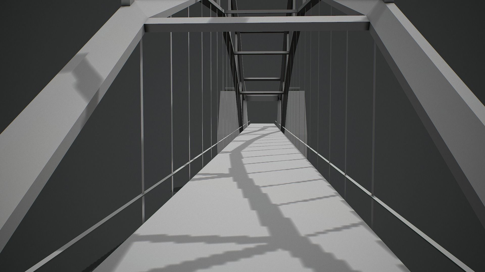 Modern Bridge - Low Poly Game Ready Low-poly 3D model_10