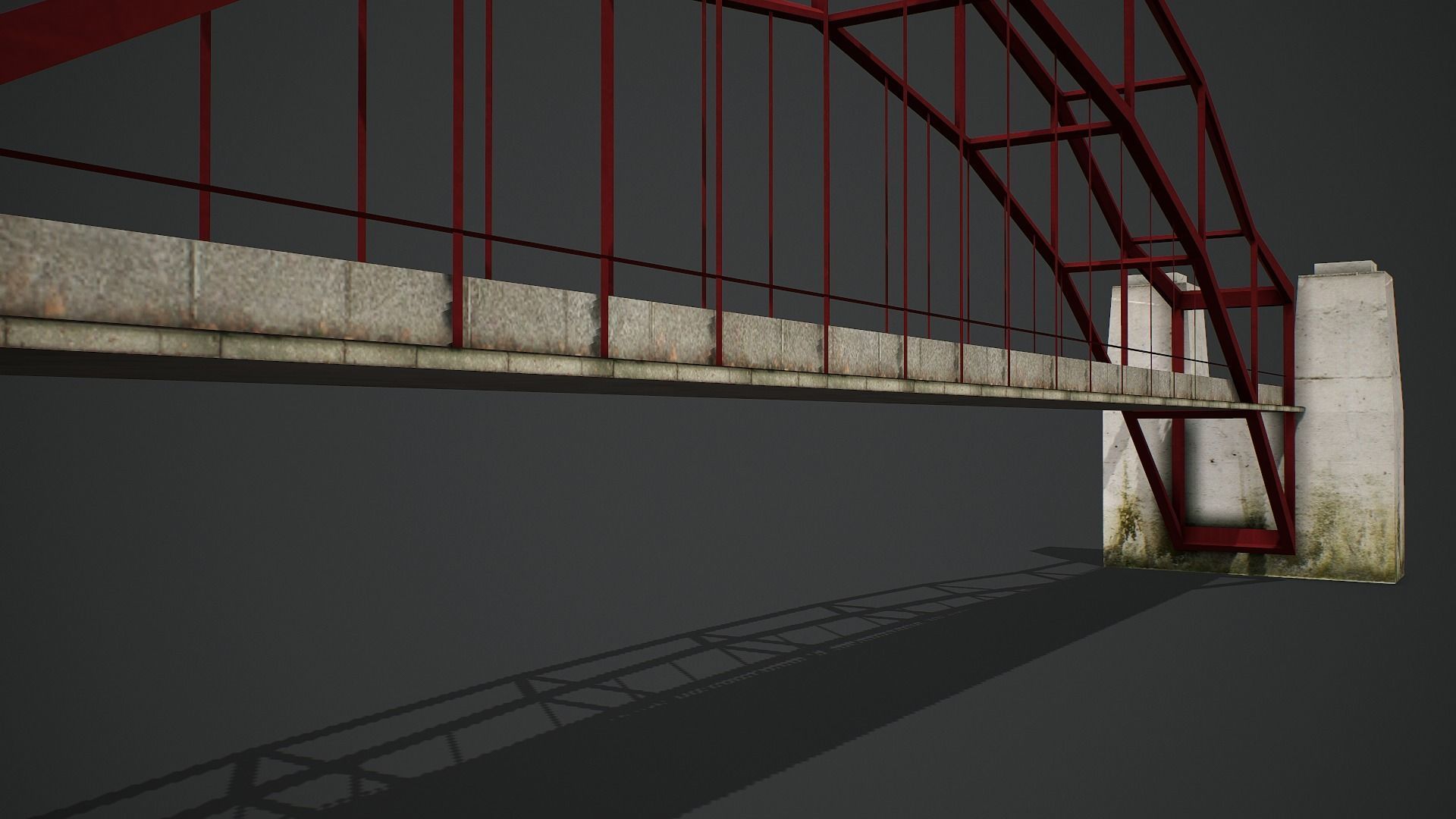 Modern Bridge - Low Poly Game Ready Low-poly 3D model_6