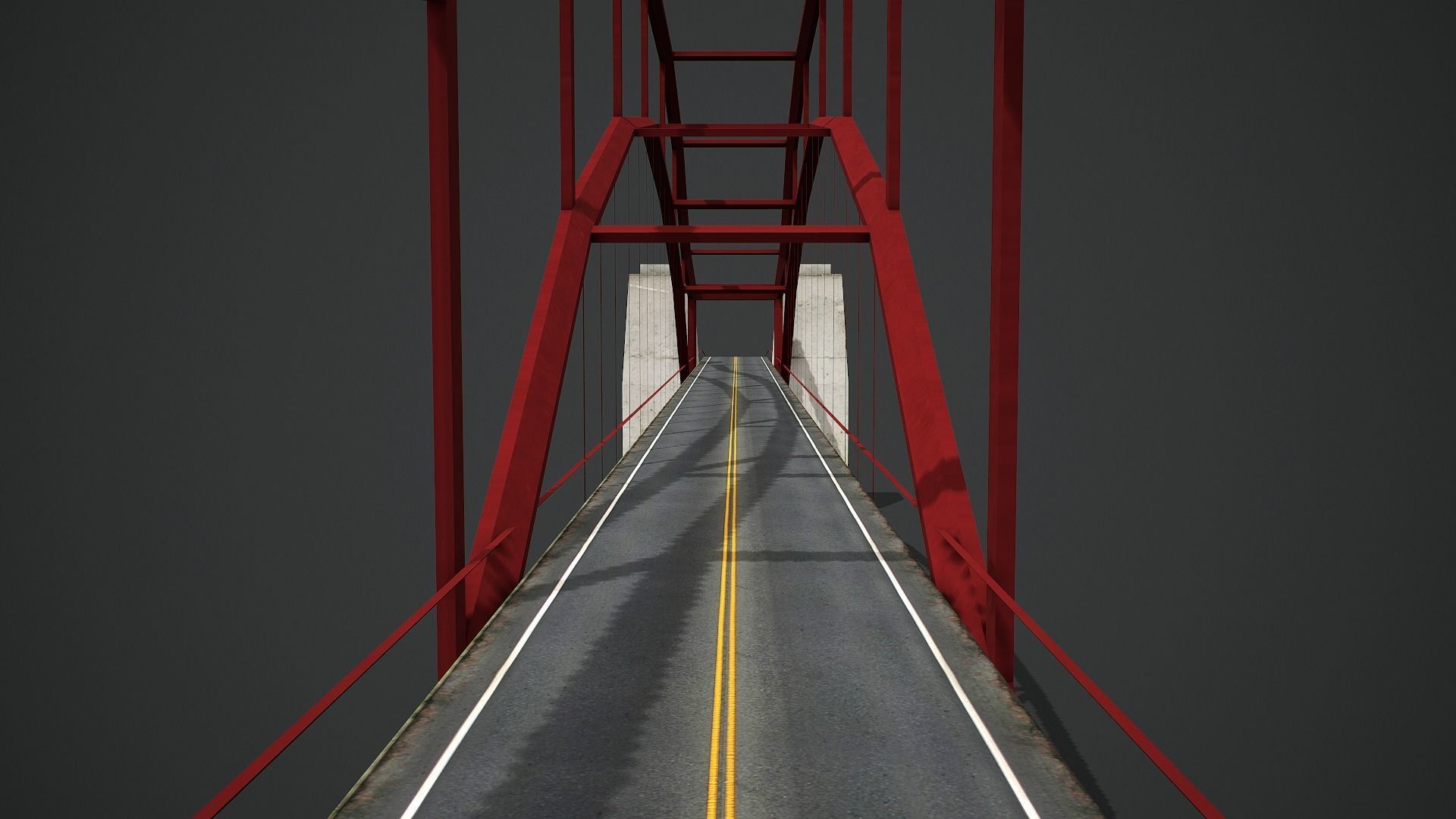Modern Bridge - Low Poly Game Ready Low-poly 3D model_5