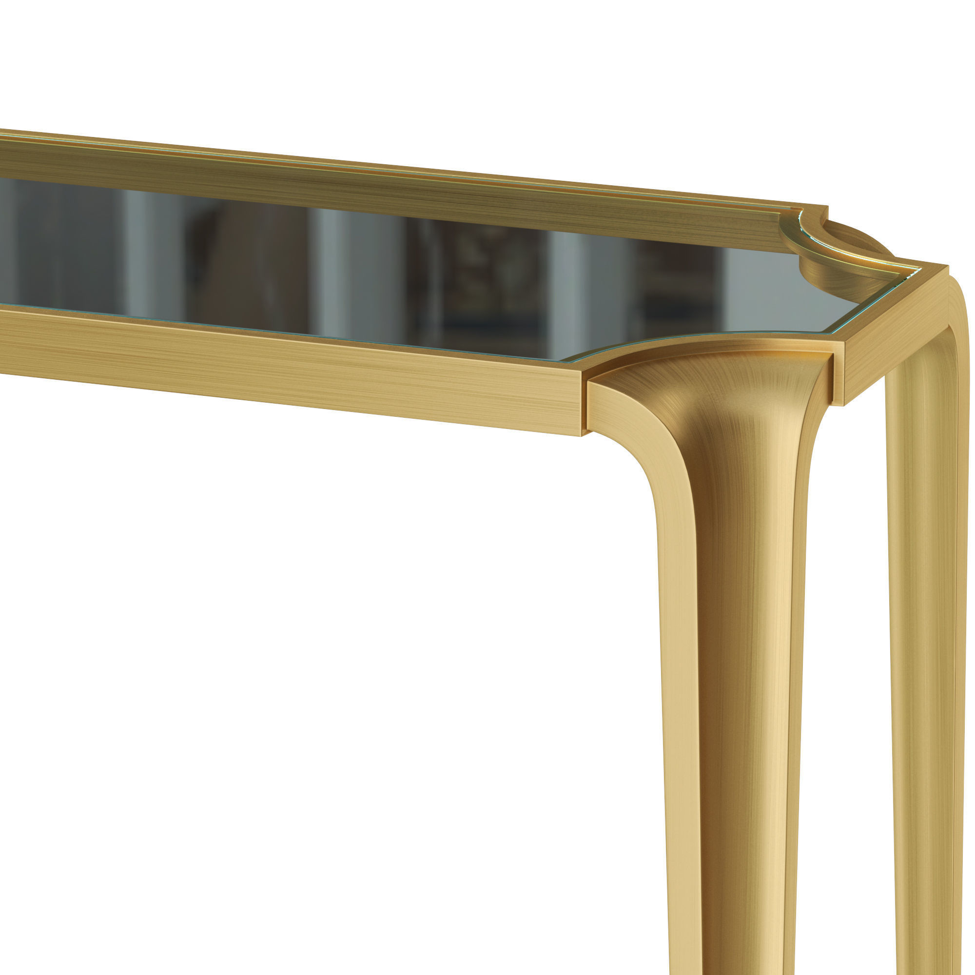 Baker Lotus Console Table 3D model_3