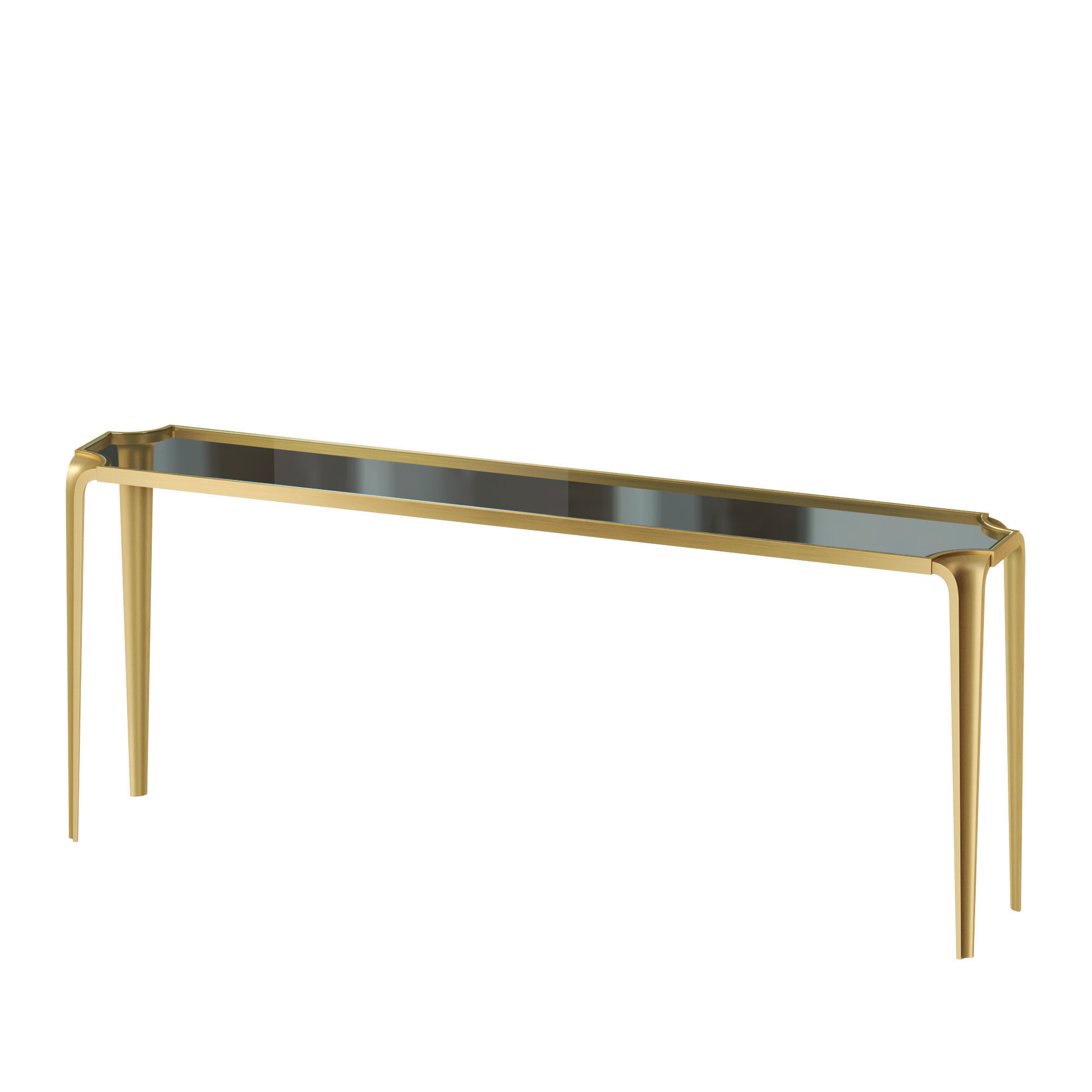 Baker Lotus Console Table 3D model_2