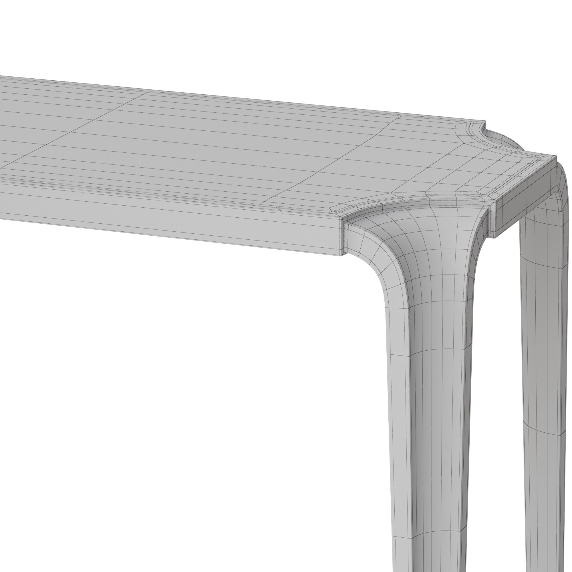 Baker Lotus Console Table 3D model_5