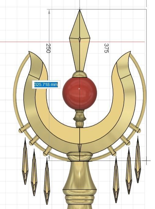 Sheherezade scepter 3D print model_18
